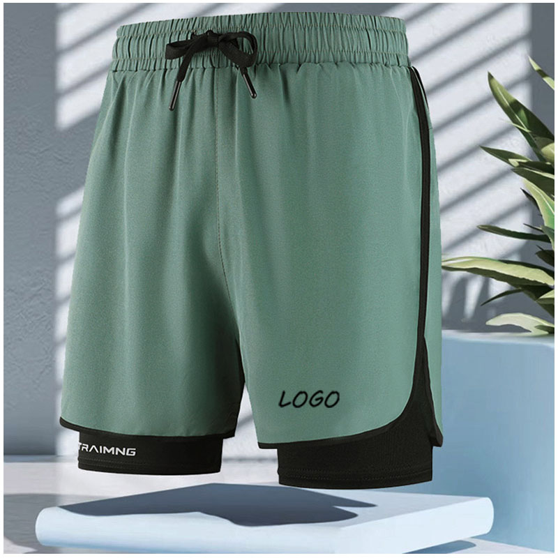 Compression Shorts Athletes - Erkekler için 2'si 1 Arada Çift