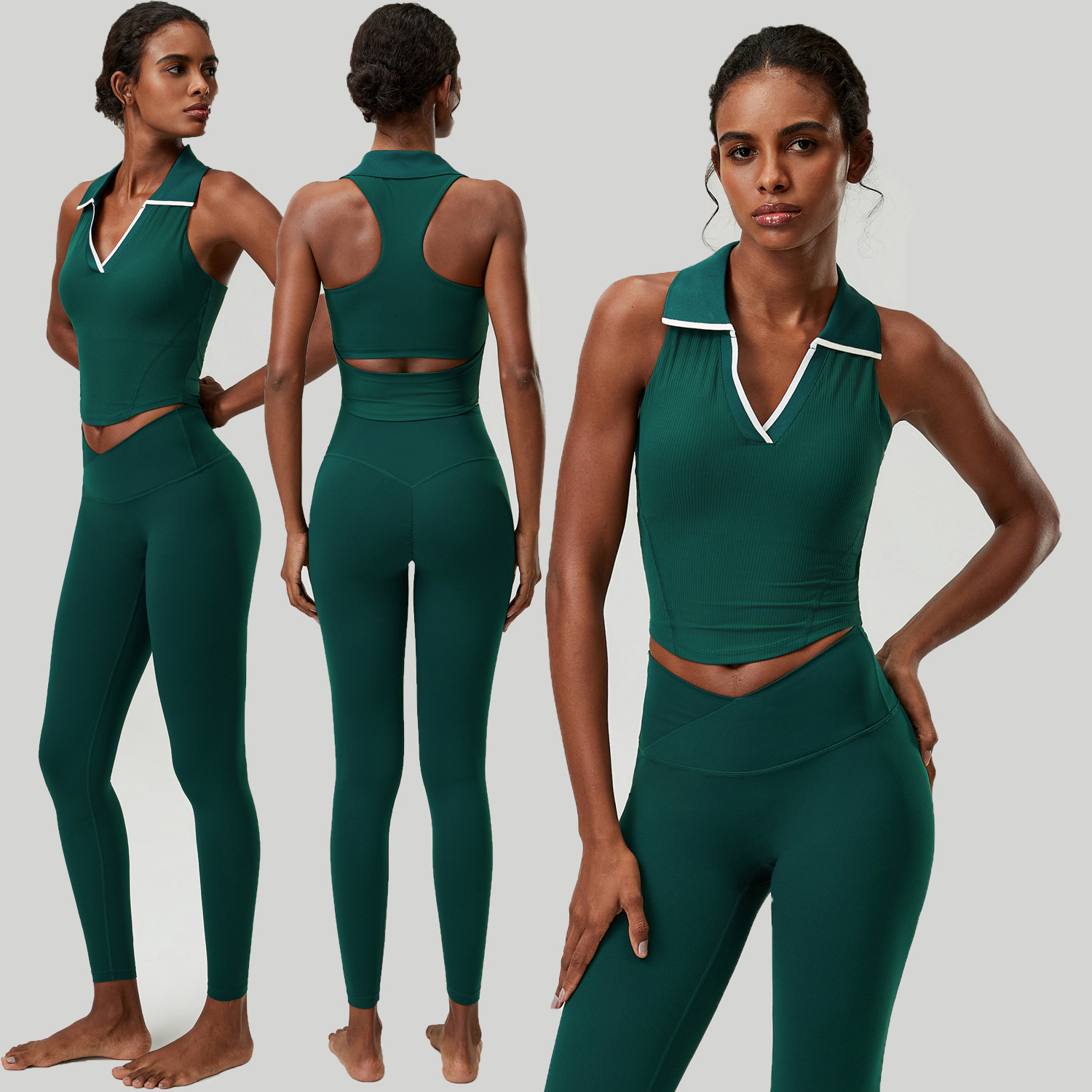 Kadın 2 Parçalı Yoga Takımı, K - Tank Top Ribbed incelemesi ve fiyatı